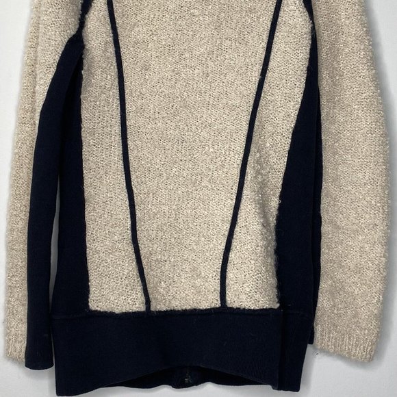 Anthropologie Sparrow Full Zip Jacket (Sz XS) Collared Wool Mohair Blend Boucle - Picture 8 of 11